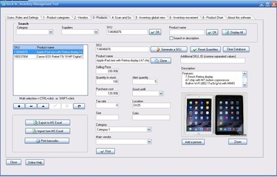 #ad Windows Inventory and Invoice Software Estimates Barcode Excel Import $35.00