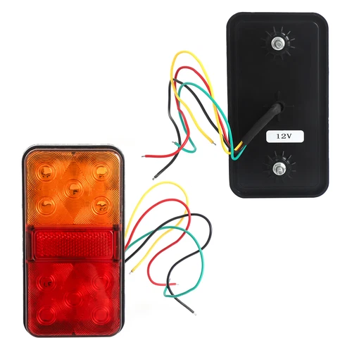 Led Trailer Submersible Tail Lights Plug Number Plate Light Core Wire Boat Kit - Picture 10 of 14