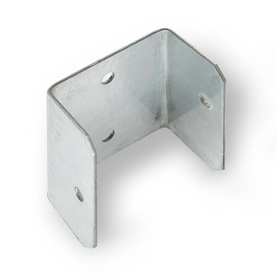 44mm & 50mm Fence Panel Clip Trellis Brackets Secure Galvanised Various Packs - Image 2 of 2