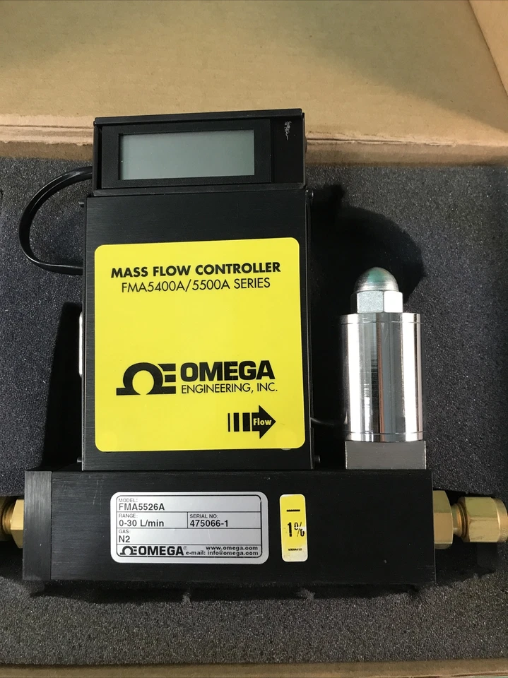 OMEGA Mass Flow Controller  FMA5400A/5500A 0-30 L/min N2 FMA5526A - Image 4 of 4