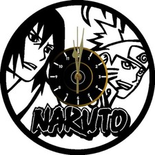 Orologio in vinile da parete MANGA SASUKE NARUTO SAKURA LP 33 REGALO COMICS