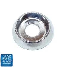 1967-67 GTO / Lemans 8 - Track Chrome Knob Inner Bezel GM # 9788108 - Each