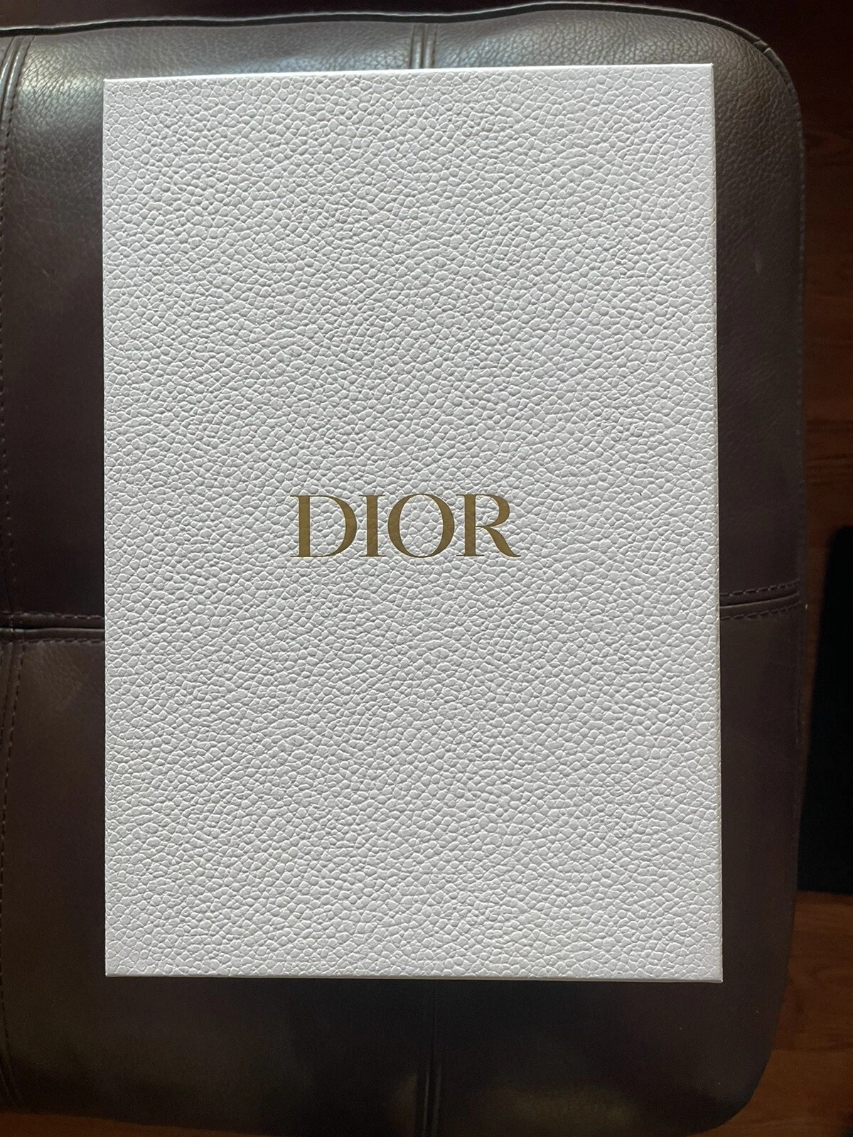 Boîte à chaussures de rangement carton blanc Dior L 12
