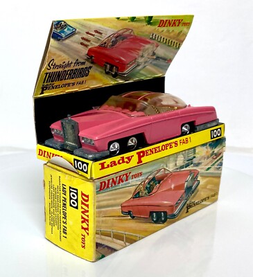 DINKY № 100 サンダーバードペネロープ号　Thunderbirds Dinky Toys - 100 Lady Penelope's FAB 1 - Thunderbirds NEVER USED