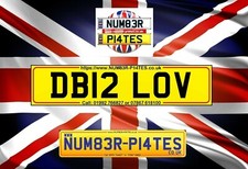 DB12 LOV, LOVE, LUV, WOW, ASTON, AML, +Others, Cherished Number, Private Plate