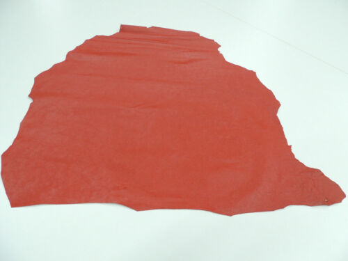 Saffianleder rot 1 Haut ca. 0,60 qm bis 0,65 qm Echtleder Buchbinderleder Leder  - Bild 1 von 5