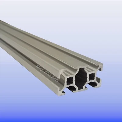 Alu Profil 20 x 40 Nut 6 BP2040 Alu silber eloxiert Aluminiumprofil Nutprofil