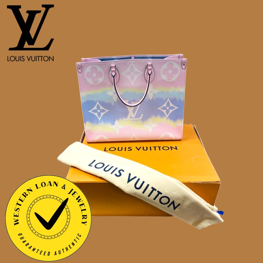 Louis Vuitton OnTheGo Red Interior Tote GM Multicolor Canvas for sale  online | eBay