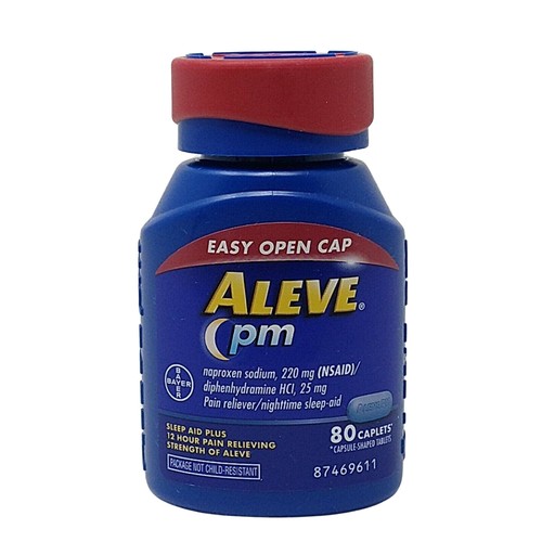 Aleve PM 80 Caplet Sodium 220mg Pain Relief SleepAid Exp 3 2025 Free aleve-pm-80-caplet-sodium-220mg-pain-relief-sleepaid-exp-3-2025-free