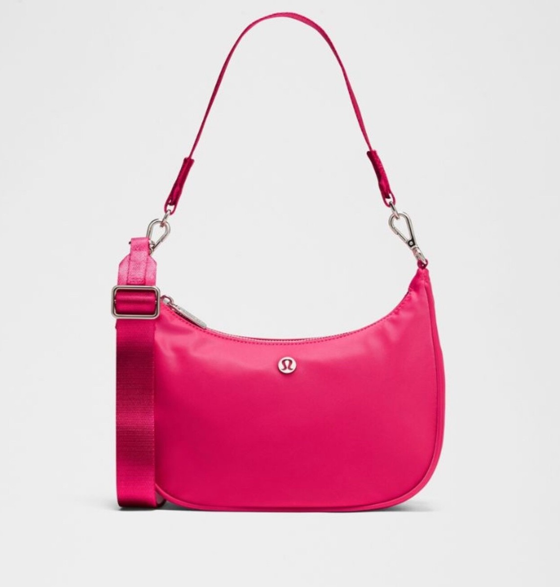 NWT LULULEMON CITY ESSENTIALS SMALL SHOULDER BAG RASPBERRY COULIS