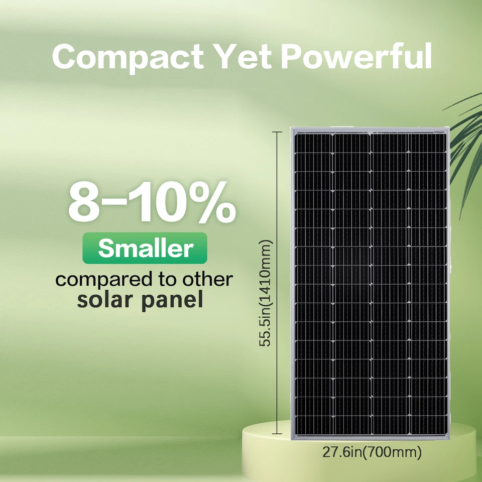 200W Solar Panel Kit Mono Off Grid Power For RV Campervan Boat Caravan Motorhome - Image 3 of 4