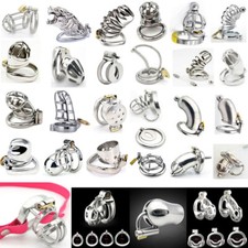 2023 Many-Style Male Chastity Cage Device Auxiliary Belt Ring Lock Key Stainless