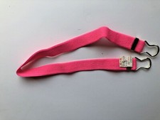 NOS Vtg 80s Belt S Interlocking End Stretch Elastic Hot Pink Adjustable