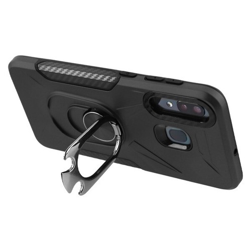 Für Samsung Galaxy A21 Hybrid Hülle Ring Halter Ständer Cover Magnet Flasche offen - Bild 18 von 45