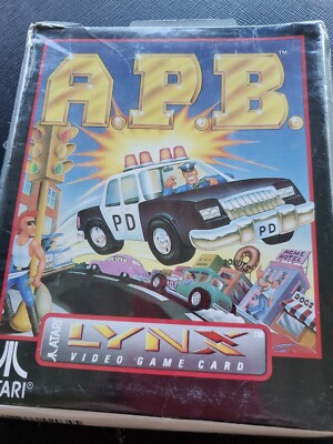 A.P.B.  Atari Lynx DAMAGED BOX Factory Sealed APB