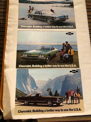 3 Vintage NOS 1972 CHEVROLET DEALERSHIP Showroom Posters 17"x11" VERY NICE COND. - Picture 1 of 8