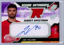 2021-22 SPx Rookie Jersey Autographs Spectrum #JV Joe Veleno RC AUTO JERSEY /65