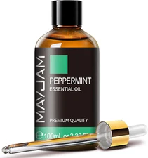 Peppermint Essential Oil - Huge 3.38 Fl Oz - Premium Grade Peppermint Oil Essent