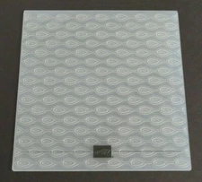 Stampin' Up BEADS & BAUBLES Embossing Folder Rain Drops Background 149713 Retire