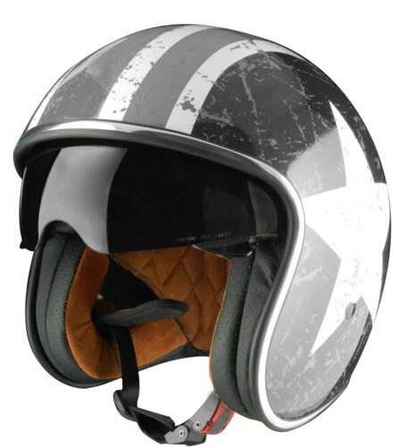 Caschi jet multicolore moto per la guida di veicoli