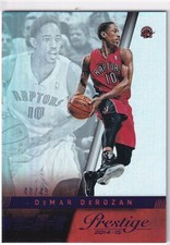 DeMar DeRozan 2014-15 Panini Prestige  Bonus Shots Purple Premium #68, 48/49
