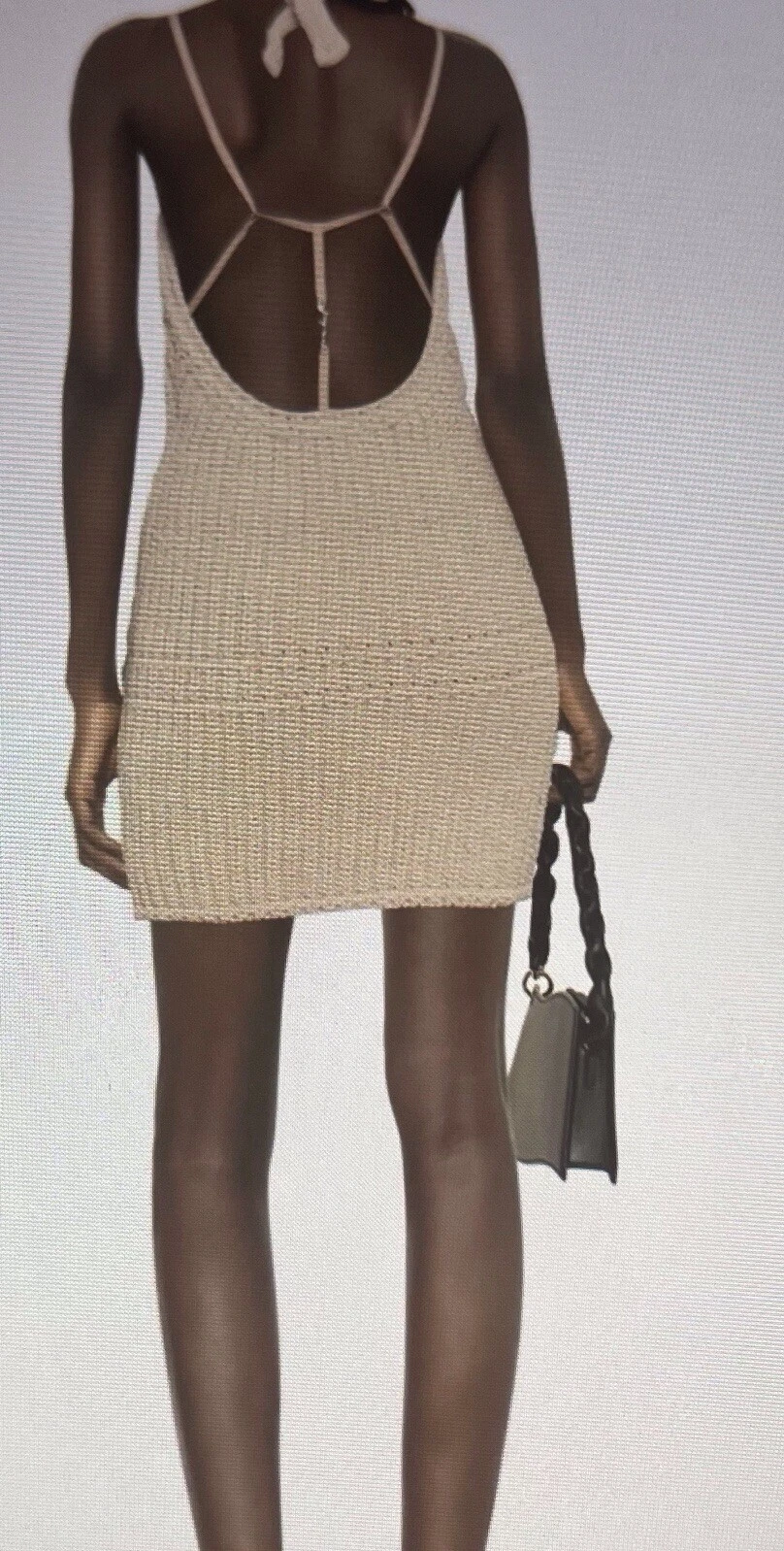 Abito Jacquemus Nuvola all'uncinetto con scollo a V 40 FR