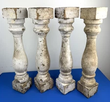 4 19thC. PORCH Balusters, 20"H  3 5/8" x 3 5/8" Victorian Architectural Elements