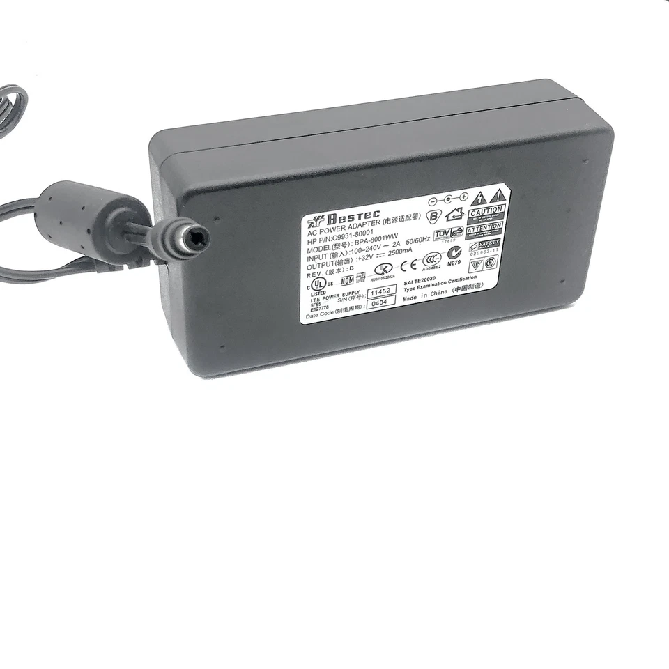 Подлинный адаптер переменного тока Bestec источник питания BPA-8001WW 32 В 2,5 А C9931-80001 6,5x3,0 мм - Изображение 3 из 4