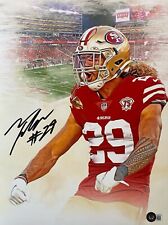 Talanoa Hufanga Signed Autograph San Francisco 49ers 11x14 Photo Beckett COA 7