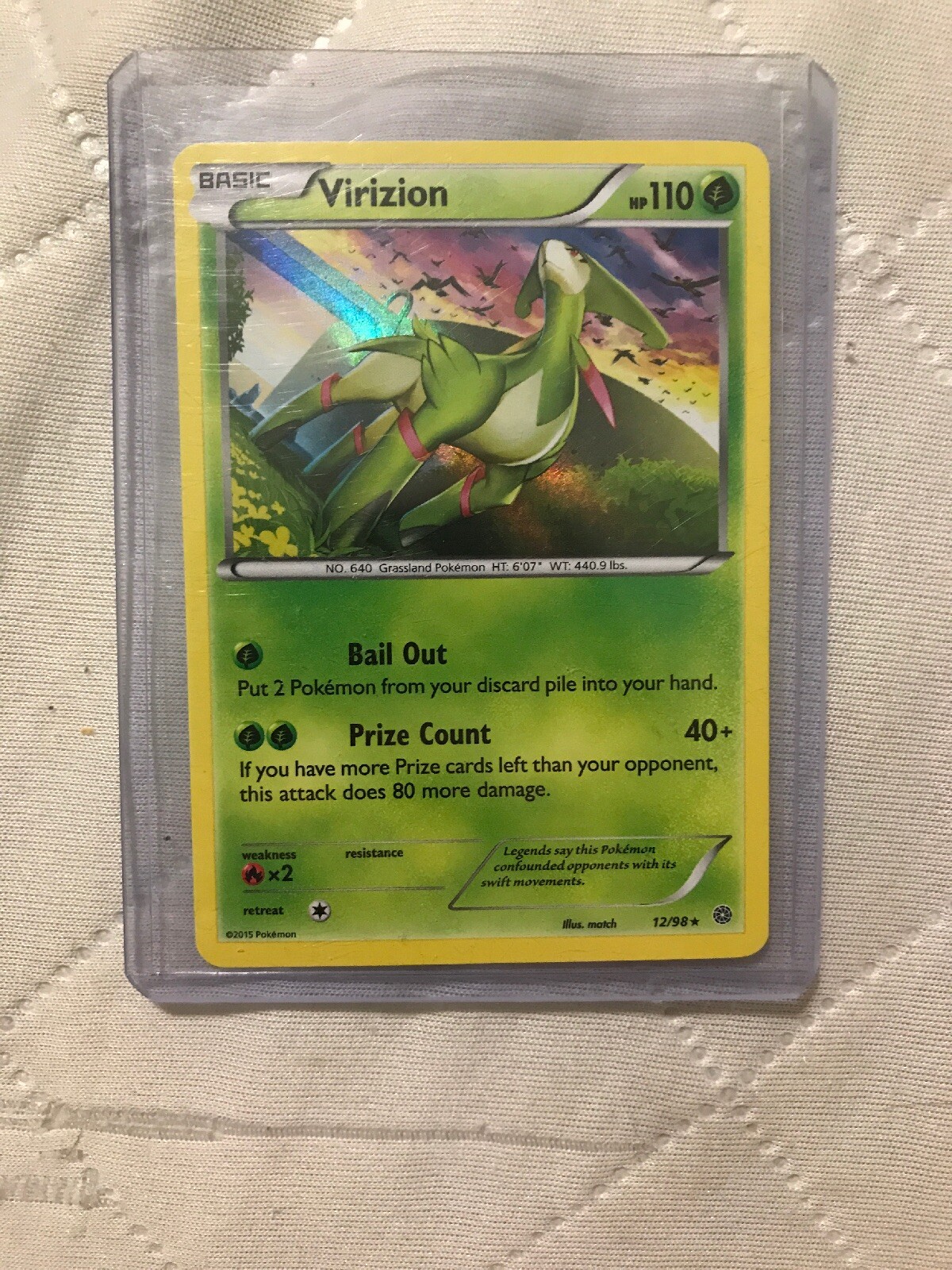 Virizion - Ancient Origins - 12/98 - Holo - NM