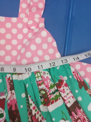 Girls Boutique Style Christmas Gingerbread Dress Size 5\6 Holiday Candy - Picture 18 of 21