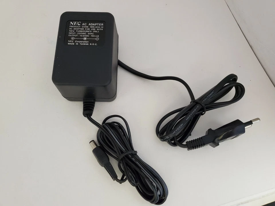 NEW Official NEC Turbo Grafx 16 AC Adapter HES-ACA-12 for 220V PAL console #V50 - Image 2 of 3