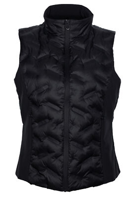 s Oliver Steppweste Weste Damen Gefüttert Outdoorweste Schwarz Regular Fit