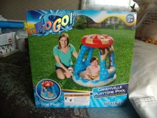 H2OGO CANDYVILLE PLAYTIME POOL W/SUN SHADE AND CANDY GRAPHICS NEW IN BOX