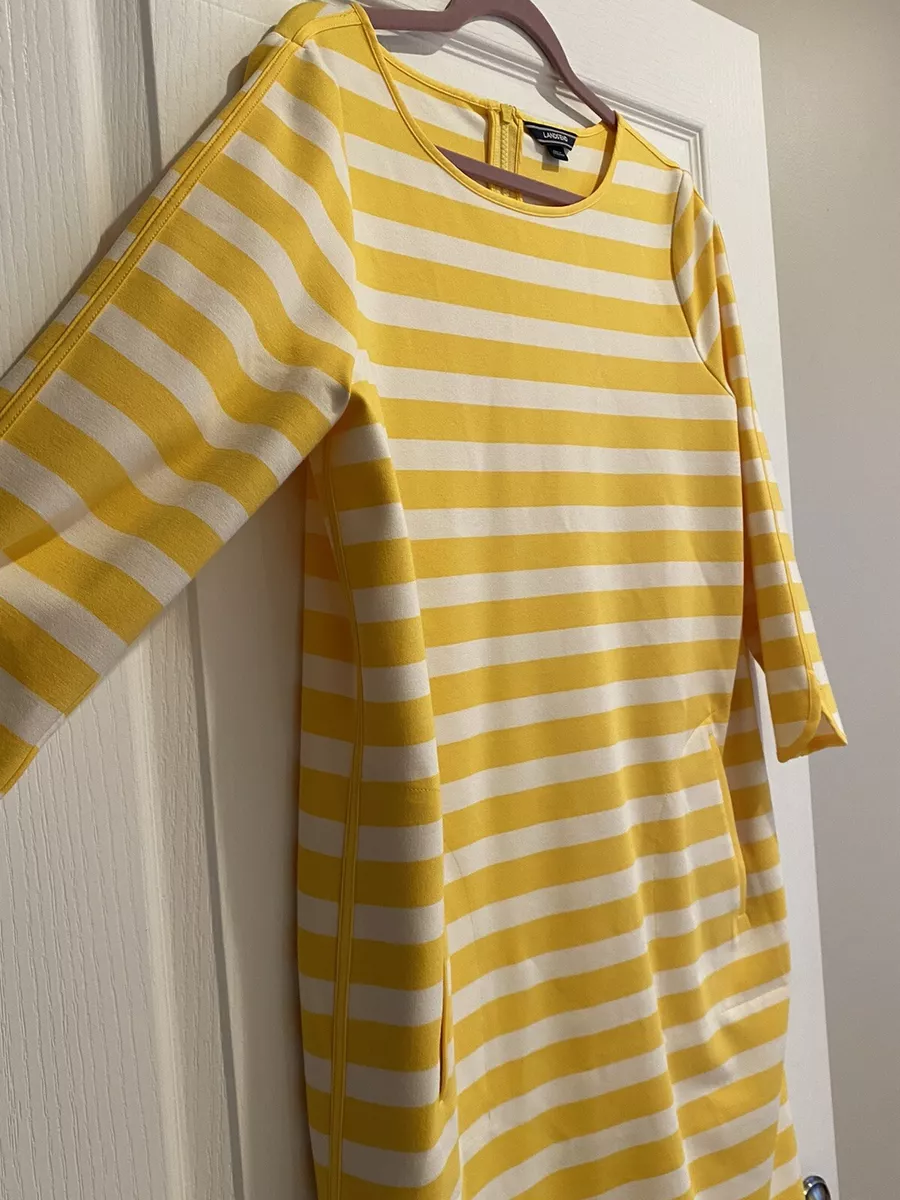 Lands end striped clearance dress