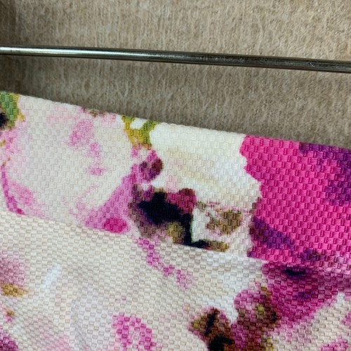 Falda corta para mujer Liz Claiborne 10 (32x21) blanca floral mini lápiz - Imagen 15 de 17