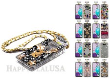 Para LG K31 | Aristo 5 - Funda para botella de perfume con correa de anillo de diamantes de imitación de gema