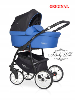 RIKO BASIC SPORT BABY KINDERWAGEN 3in1 2in1 BABYWANNE + KINDERWAGEN + AUTOSITZ