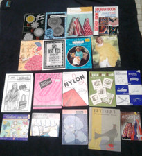 Lot of 15 crocheting, knitting and sewing booklets plus 3 patterns