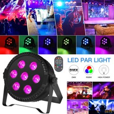 105W 7LED Par Light DMX512 RGBW Beam Sound Activated Bar Club Party Disco Show