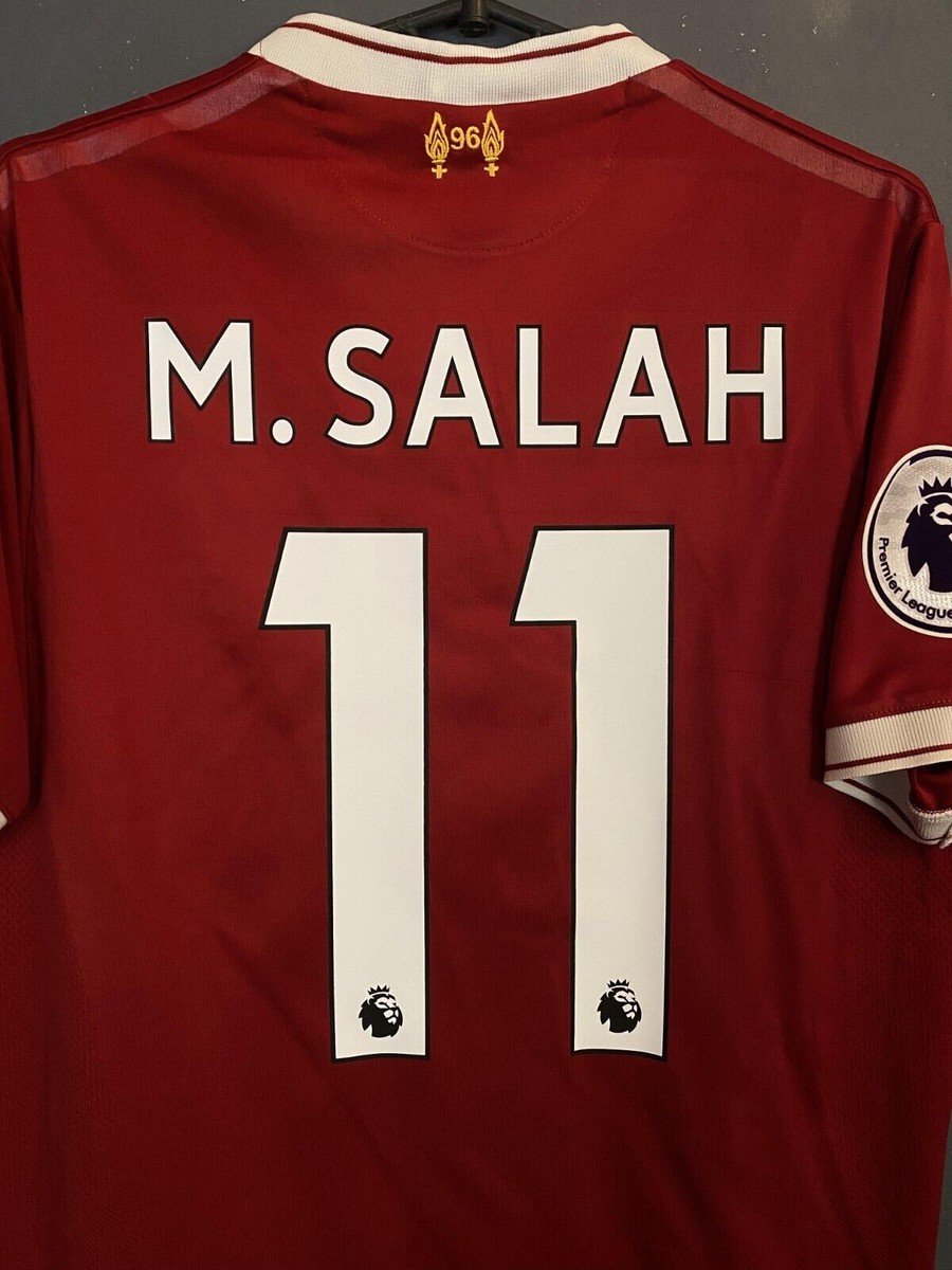 MEN FC LIVERPOOL 2017/2018 MOHAMED SALAH #11 SOCCER FOOTBALL SHIRT