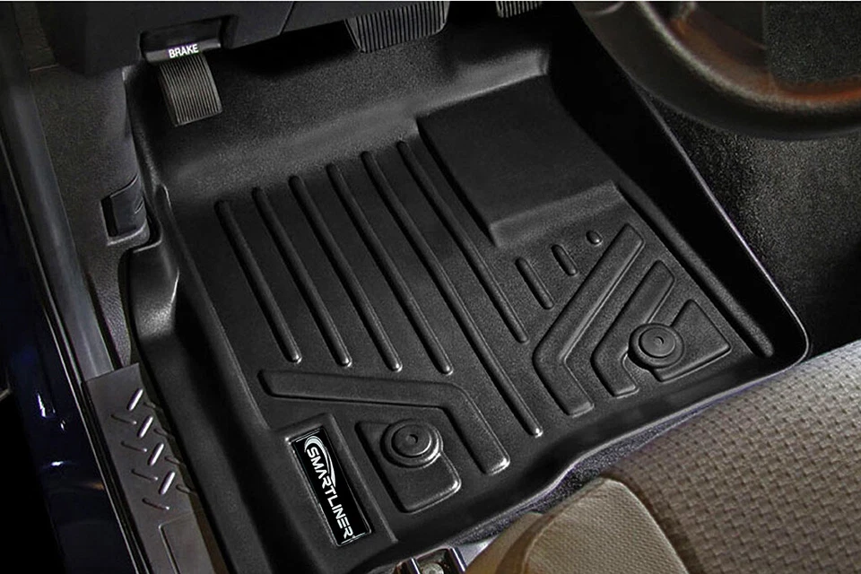 SMARTLINER Custom Fit Floor Mats 2 Row Liner Set 2009-2010 Ford F-150 SuperCab - Image 2 of 4