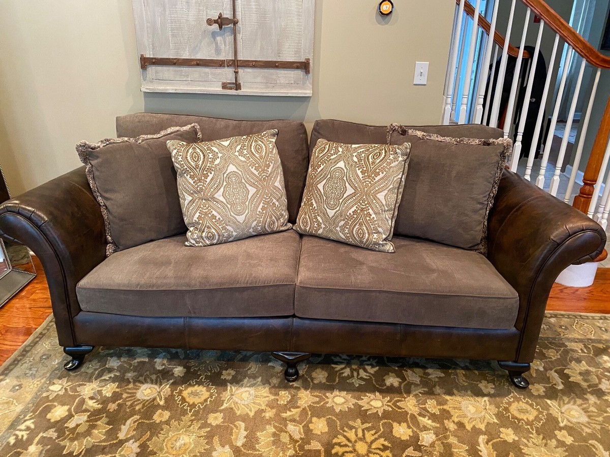 Fabric Reupholster Leather Couch Near Me Bernhardt Sofa And Chair