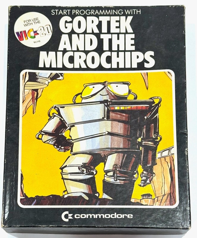 Gortek and the Microchips for Commodore Vic-20 1982 *RARE*