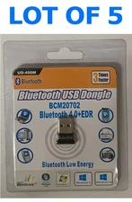 LOT OF 5 x  Bluetooth USB 4.0 Mini Dongle + EDR for PC Windows  XP Vista 7 8 10