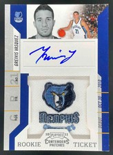 2010-11 Panini Playoff Contenders Patches #127 Greivis Vasquez RC Auto