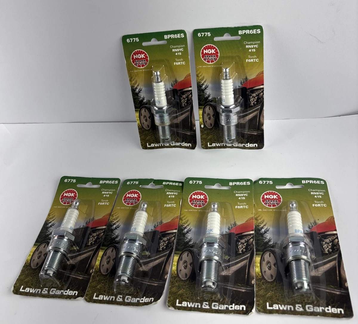 6x Pcs NGK Spark Plugs 6775 Lawn&Garden BPR6ES photo 2