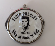 Vintage Elvis Presley 1935-1977 Round Double Blade Pocket Knife USA made