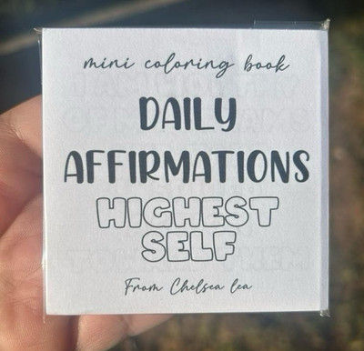 Daily Affirmations Highest Self Mini Coloring Book