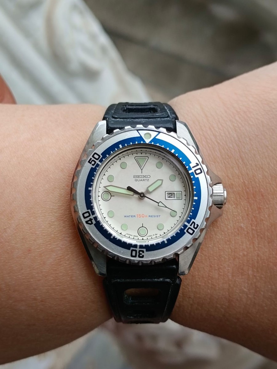 Vintage Seiko 2625-0170 Diver 150M Quartz White Dial Japan Vintage Seiko 2625-0170 Diver 150M Quartz White Dial Japan